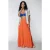 Colourful Rebel Yui Broderie Maxi Skirt Bright Orange