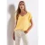 Street One Dames Linnen blouse met linten in Geel