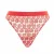 Nicce Contrasterende Wit/Rode Dames AOP Hart String Ondergoed 211 2 15 10 0469