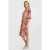 Geisha viscose gebloemde midi zomerjurk – donkerrood