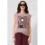 QS regular fit top met print – roze