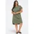 ONLY CARMAKOMA T-shirtjurk Plus Size – groen