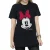 Disney Dames/Dames Mickey Mouse Distressed Katoenen Vriendje T-shirt (Zwart)