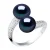 Ring YOU AND ME 2 zoetwaterparels 9-10 mm Black Jewelry 925