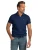 Poloshirt donkerblauw geprint NZA 3 knoops