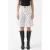 Shorts met hoge taille, wijde pijpen en stippen