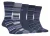 Farah – 5 Pack Heren Dunne Ademend Klassieke Gestreepte Patroon Zachte Top Katoenen Dressokken – FCS271DENTEL (Gestreept)