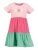 BLUE SEVEN Jurk  groen / rosa / pitaja roze