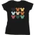Li-cense Disney dames mickey mouse hoofden vierkant katoenen t-shirt