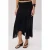TRENDYOLMİLLA Dames Zwart Effen Midi Asymmetrisch Rokken