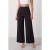 TRENDYOLMİLLA Dames Zwart Effen Wijde pijp Normale taille Broeken