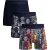 Muchachomalo Boys 3-pack boxer shorts print/print/solid
