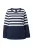 Ulla Popken Sweatshirt  marine / wit