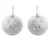 Orphelia ‘Linn’ Dames 925 Zilveren Set: Ketting-Hanger + Oorbellen – Zilver SET-7130