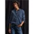 Street One Dames Denim blouse in Blauw