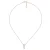 Orphelia ‘Lova’ Dames 925 Sterling Zilveren Ketting met Hanger – Zilver/Rozé ZH-7093