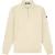 Malelions Men Knitted Longsleeve Zip Polo | Light Taupe
