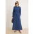 Trendyol Modest Dames Donkerblauw Effen Maxi Lang Casual A-lijn Modest Jurken
