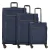 D&N Kofferset ‘Travel Line 9704’  blauw / nachtblauw