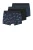 NAME IT KIDS boxershort – set van 3 donkerblauw/zwart