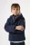Donkerblauwe parka