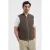 Dstrezzed gebreid teddy vest – vintage khaki