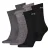 PUMA Sportsokken  grijs / donkergrijs / zwart