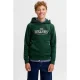 JACK & JONES JUNIOR hoodie met tekst – donkergroen