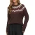 Vila Toni Crew Jacquard Knitted Sweater Dames