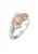 ELLI PREMIUM Ring  oranje / zilver
