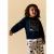 NAME IT MINI rechtvallende sweater met print – donkerblauw