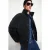 TRENDYOL MAN Heren Zwart Effen Lang Oversized Winter Jassen
