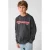 Shoeby sweater met tekst – donkergrijs/rood