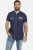 Jan Vanderstorm casual overhemd donkerblauw