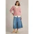 White Stuff Tammy Textured V Neck Light Pink