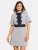love & roses Jurk  navy / opaal / wit
