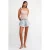 Scoop Neck Gebreide Rib Top zonder Mouwen met Bloemdecoratie