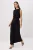 TRENDYOLMİLLA Dames Zwart Effen Maxi Mouwloos Skater Avond & Gala Jurk