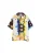 Desigual Overhemd ‘Cosmos’  nachtblauw / citroen / wit