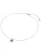 Lulu & Jane Ketting  blauw / zilver