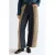 Wrangler straight leg geruite jeans – dark blue denim