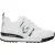 Love Moschino Witte Leren Lage Sneakers