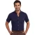 overhemd Ledub Modern Fit donkerblauw katoen