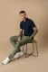 Petrol Knitwear Polo M-1060-kwc206 Poloshirts 5178 Navy Blue