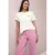 Street One Dames Shirt met ronde hals en hartdetail in Wit
