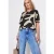 Street One Dames Linnen mix blouse shirt in Grijs