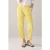 Summum Woman Tapered Chino Cotton Linen Twill Yellow