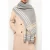 Reiss Border Detail Scarf Grey