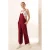 Ontspannen Fit Brede Pantalon Jumpsuit met Vierkante Kraag