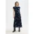 Scotch & Soda Gathered With Ties Midi Dress Cosmic Sky Spaced Carbon